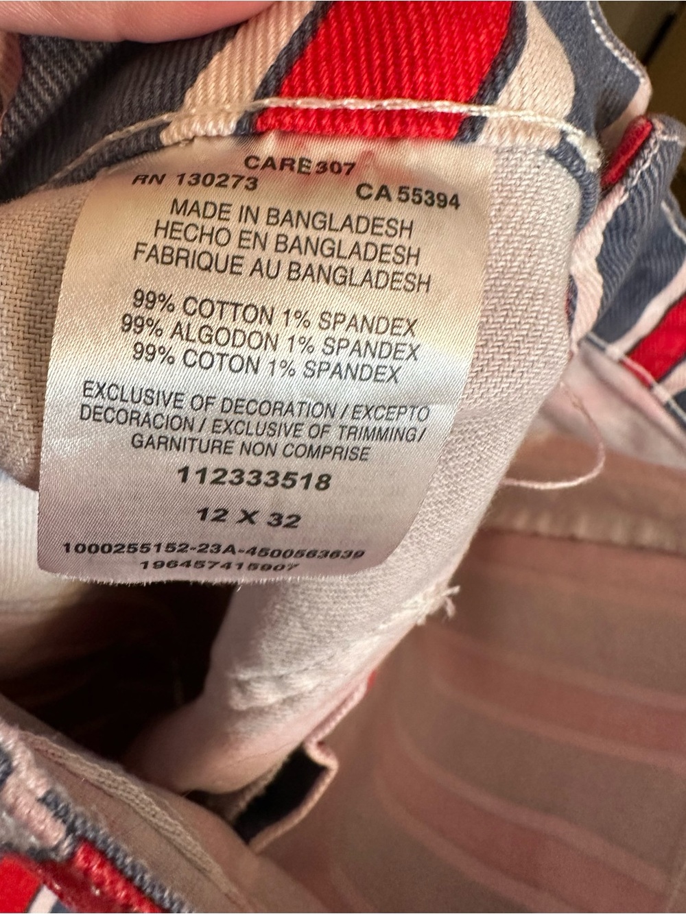 Wrangler Red, Blue & White Striped High-Rise Sailor Jeans - Picture 12 of 12
